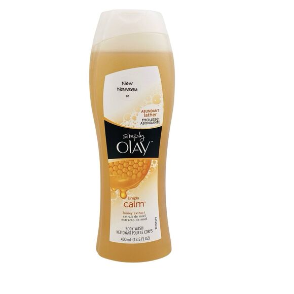 Simply Olay Simply Calm Honey Extract Body Wash 13.5 oz Abundant Lather NOS - Picture 1 of 6